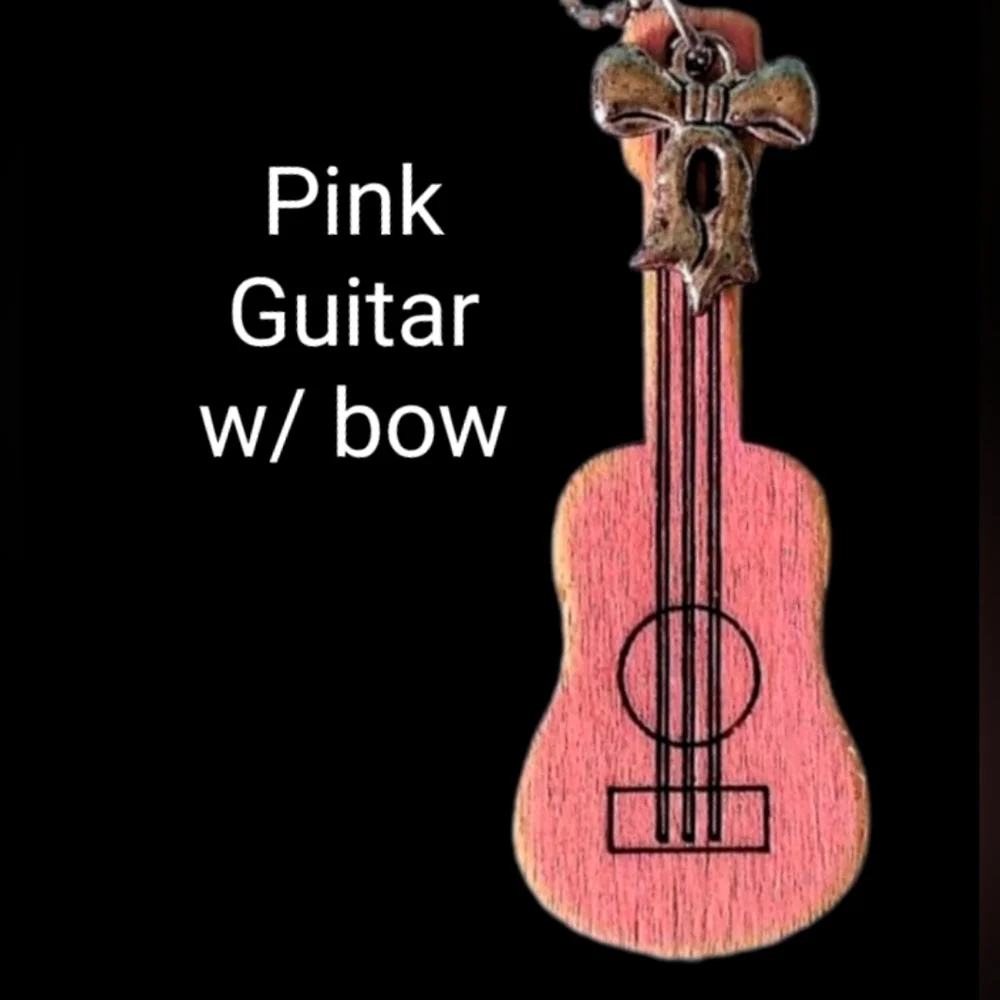 Pink Girly Guitar Necklaces MUST BUNDLE - Picture 3 of 15